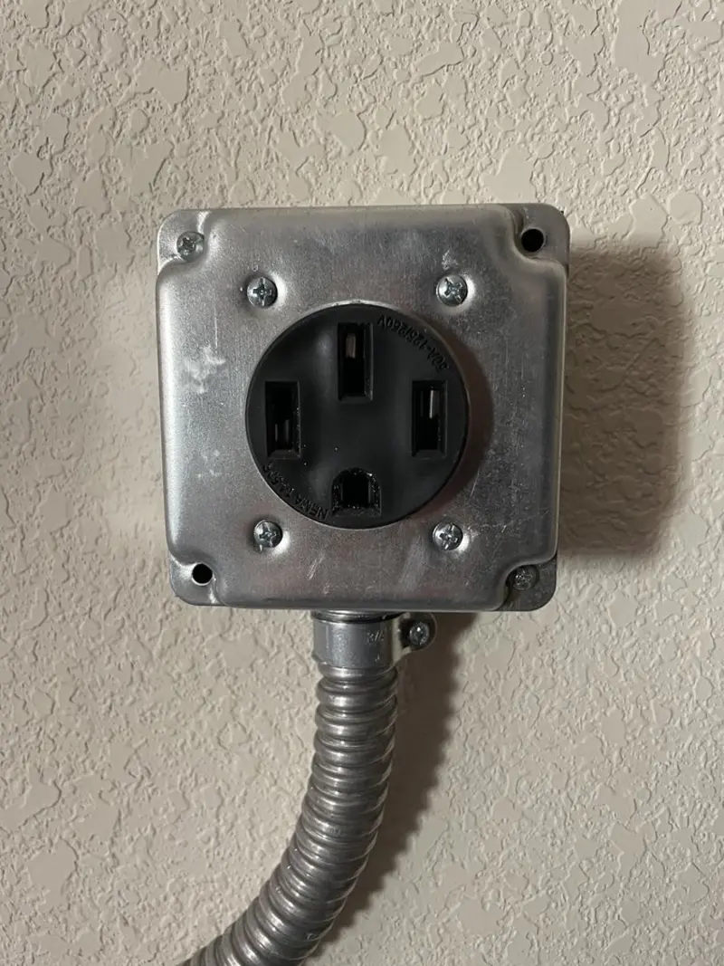 NEMA 14-50 outlet installed for Electrical Panel Upgrade in Gulf Park Estates